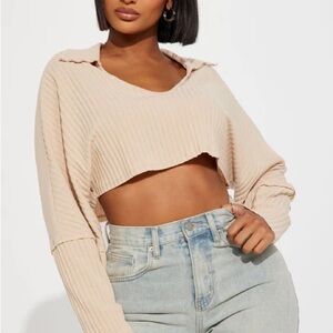 Timeless Crop Top - Beige